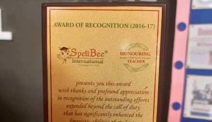 Award of Recognition - Ryan International School, Jagatpura